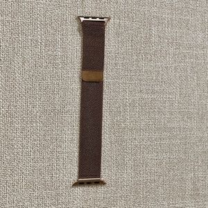 Genuine Apple stainless steel gold Milanese loop